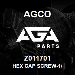 Z011701 Agco HEX CAP SCREW-1/ | AGA Parts