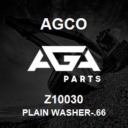 Z10030 Agco PLAIN WASHER-.66 | AGA Parts