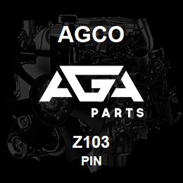 Z103 Agco PIN | AGA Parts