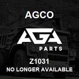 Z1031 Agco NO LONGER AVAILABLE | AGA Parts