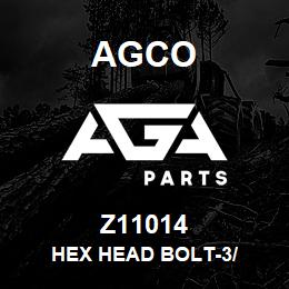 Z11014 Agco HEX HEAD BOLT-3/ | AGA Parts