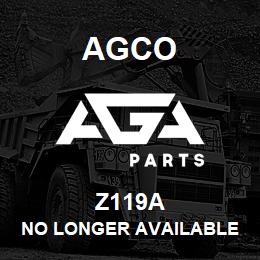 Z119A Agco NO LONGER AVAILABLE | AGA Parts