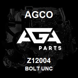 Z12004 Agco BOLT UNC | AGA Parts