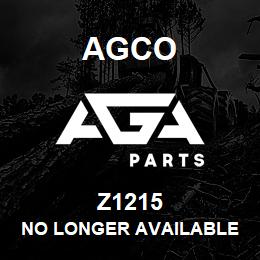 Z1215 Agco NO LONGER AVAILABLE | AGA Parts