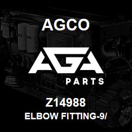 Z14988 Agco ELBOW FITTING-9/ | AGA Parts