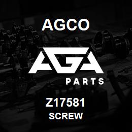 Z17581 Agco SCREW | AGA Parts