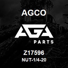 Z17596 Agco NUT-1/4-20 | AGA Parts