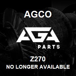 Z270 Agco NO LONGER AVAILABLE | AGA Parts