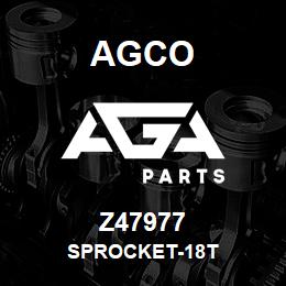 Z47977 Agco SPROCKET-18T | AGA Parts