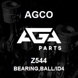 Z544 Agco BEARING,BALL/ID4 | AGA Parts