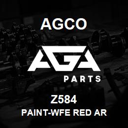 Z584 Agco PAINT-WFE RED AR | AGA Parts