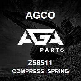 Z58511 Agco COMPRESS. SPRING | AGA Parts