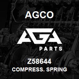 Z58644 Agco COMPRESS. SPRING | AGA Parts