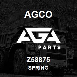 Z58875 Agco SPRING | AGA Parts