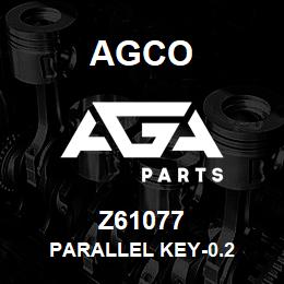 Z61077 Agco PARALLEL KEY-0.2 | AGA Parts