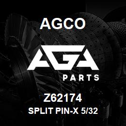 Z62174 Agco SPLIT PIN-X 5/32 | AGA Parts