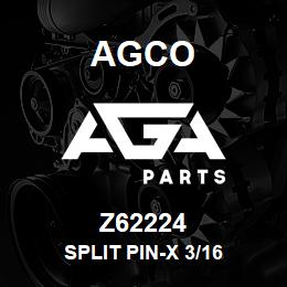 Z62224 Agco SPLIT PIN-X 3/16 | AGA Parts