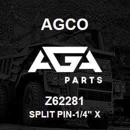 Z62281 Agco SPLIT PIN-1/4" X | AGA Parts