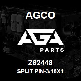 Z62448 Agco SPLIT PIN-3/16X1 | AGA Parts