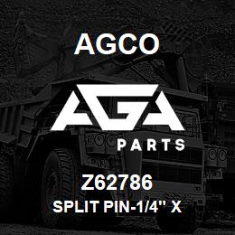 Z62786 Agco SPLIT PIN-1/4" X | AGA Parts