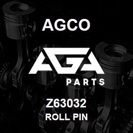 Z63032 Agco ROLL PIN | AGA Parts