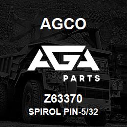 Z63370 Agco SPIROL PIN-5/32 | AGA Parts