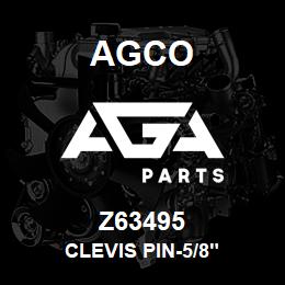 Z63495 Agco CLEVIS PIN-5/8" | AGA Parts