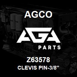 Z63578 Agco CLEVIS PIN-3/8" | AGA Parts