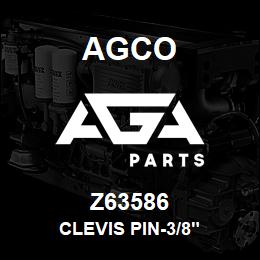 Z63586 Agco CLEVIS PIN-3/8" | AGA Parts