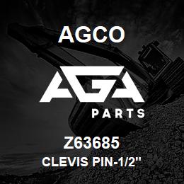 Z63685 Agco CLEVIS PIN-1/2" | AGA Parts