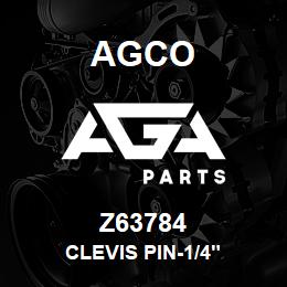 Z63784 Agco CLEVIS PIN-1/4" | AGA Parts