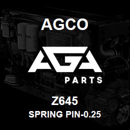 Z645 Agco SPRING PIN-0.25 | AGA Parts