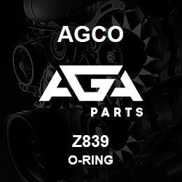 Z839 Agco O-RING | AGA Parts