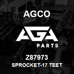 Z87973 Agco SPROCKET-17 TEET | AGA Parts