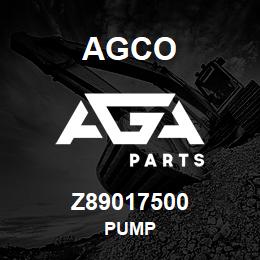 Z89017500 Agco PUMP | AGA Parts