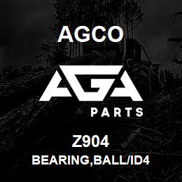 Z904 Agco BEARING,BALL/ID4 | AGA Parts