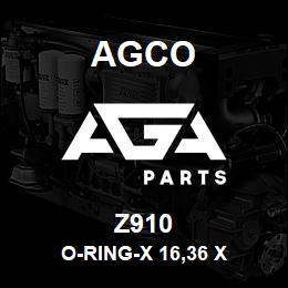 Z910 Agco O-RING-X 16,36 X | AGA Parts