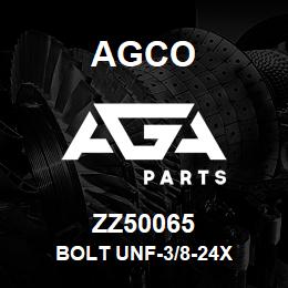 ZZ50065 Agco BOLT UNF-3/8-24X | AGA Parts