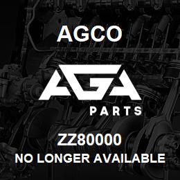 ZZ80000 Agco NO LONGER AVAILABLE | AGA Parts