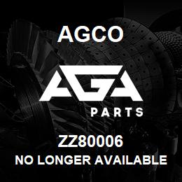 ZZ80006 Agco NO LONGER AVAILABLE | AGA Parts