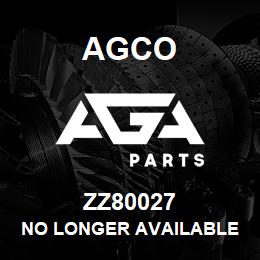 ZZ80027 Agco NO LONGER AVAILABLE | AGA Parts