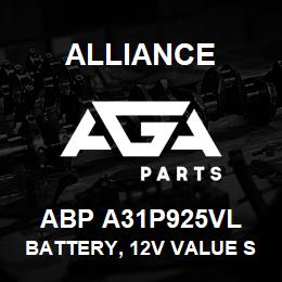ABP A31P925VL Alliance BATTERY, 12V VALUE STARTING GRP31 925CCA | AGA Parts
