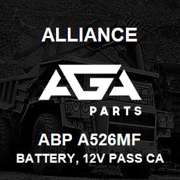 ABP A526MF Alliance BATTERY, 12V PASS CAR GRP26 540CCA | AGA Parts