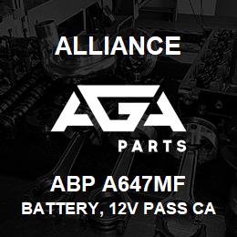 ABP A647MF Alliance BATTERY, 12V PASS CAR GRP47 650CCA | AGA Parts