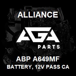 ABP A649MF Alliance BATTERY, 12V PASS CAR GRP49 900CCA | AGA Parts