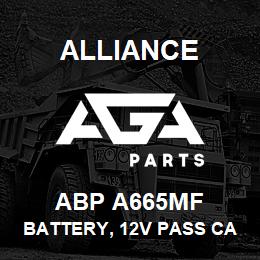 ABP A665MF Alliance BATTERY, 12V PASS CAR GRP65 850CCA | AGA Parts