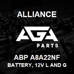 ABP A8A22NF Alliance BATTERY, 12V L AND G AGM GRP22NF 350CCA | AGA Parts