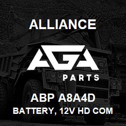 ABP A8A4D Alliance BATTERY, 12V HD COM AGM GRP4 1100CCA | AGA Parts
