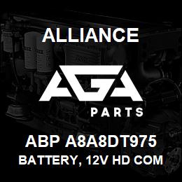 ABP A8A8DT975 Alliance BATTERY, 12V HD COM AGM GRP8D 1450CCAT975 | AGA Parts