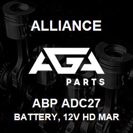 ABP ADC27 Alliance BATTERY, 12V HD MAR DEEPCYC GRP27 575CCA | AGA Parts